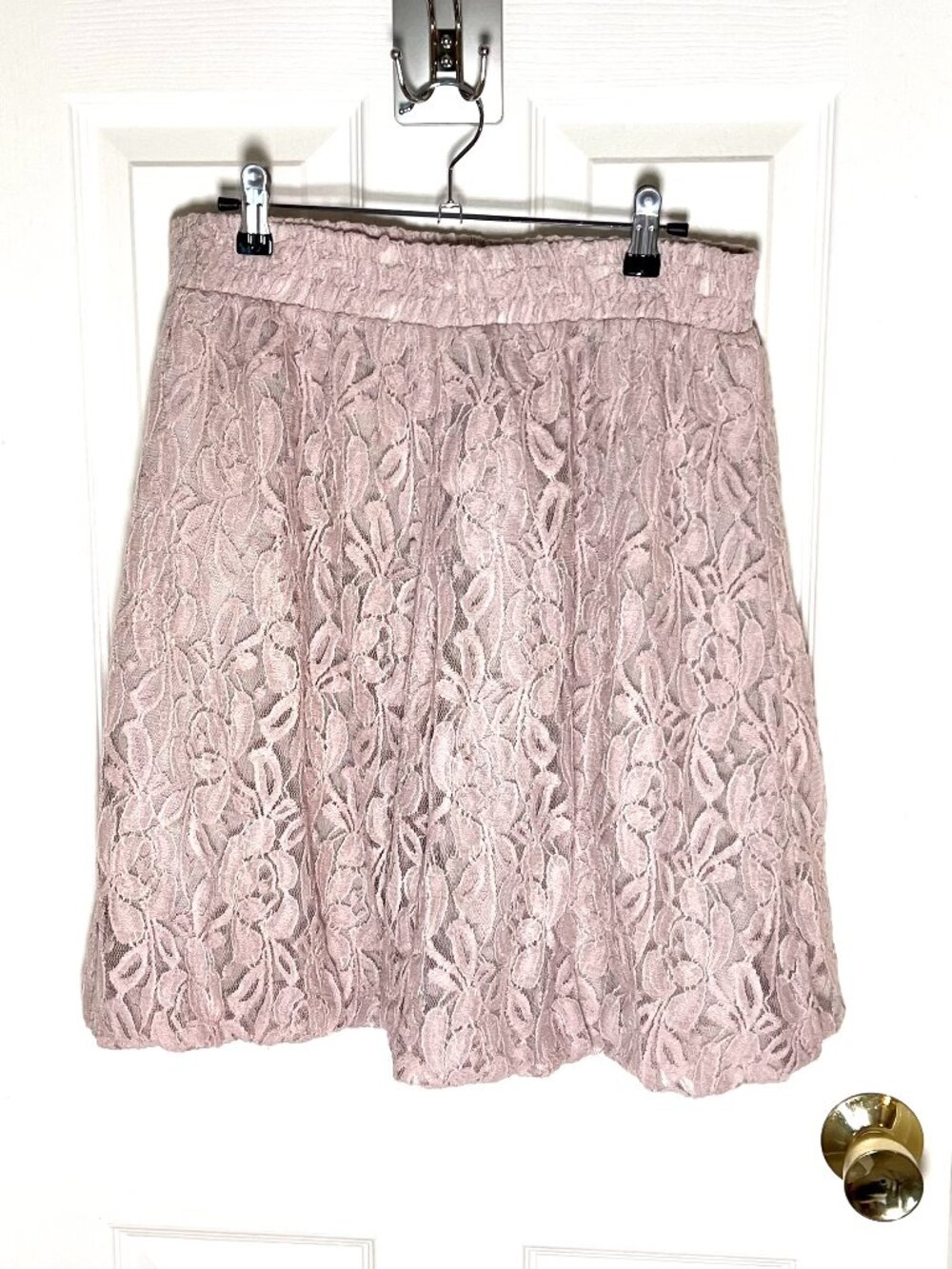 Downeast Pink and Purple Lined Skirt Size L Coquette Balletcore Romantic Whimsy